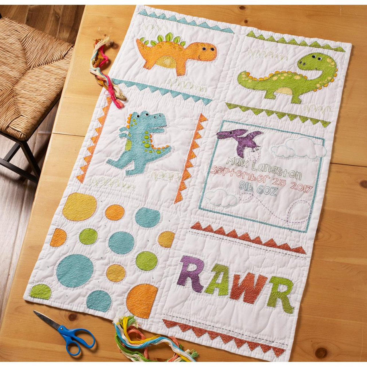 Plaid Bucilla Dino Baby Quilt Blocks Crossstitchworld Plaid Bucilla Dino Baby Quilt Blocks Crossstitchworld