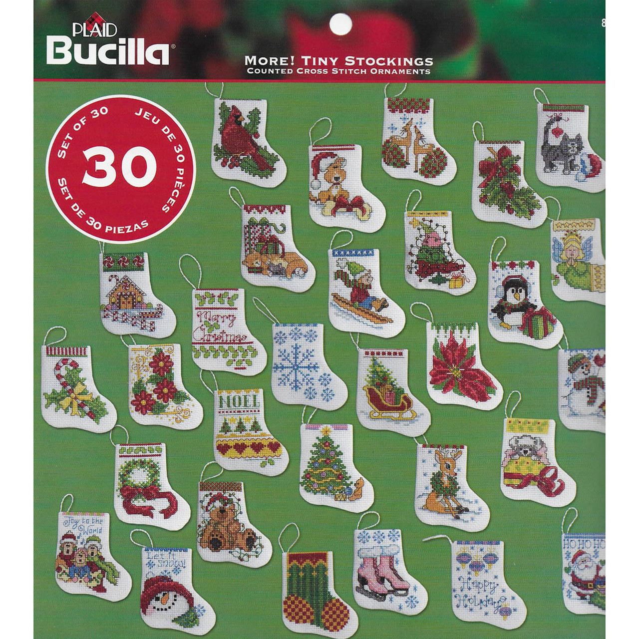 Plaid / Bucilla - More! Tiny Stocking Ornaments