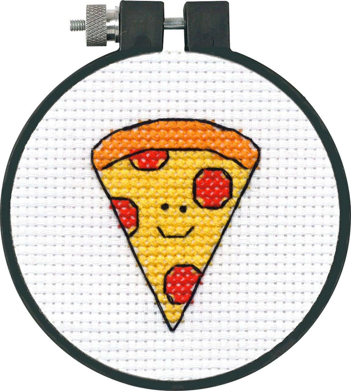 DIY Kit, Pizza Cross Stitch Kit for Beginners