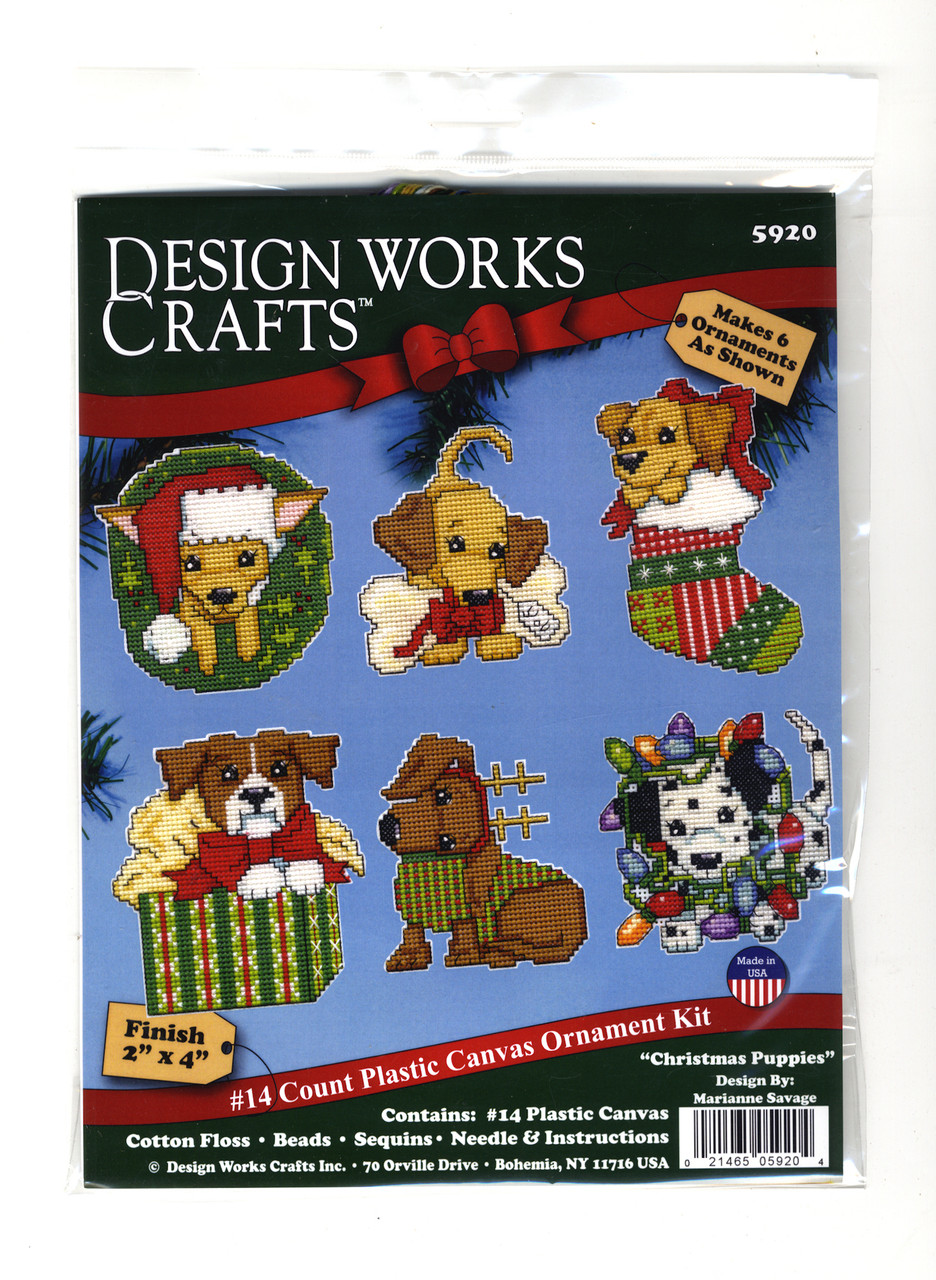 Design Works - Christmas Puppies Ornaments