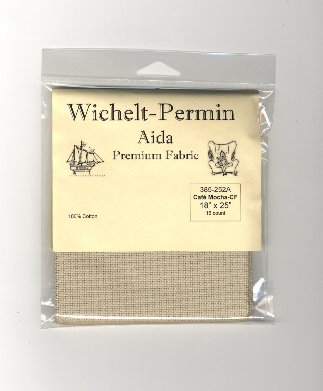 Wichelt - 16 Ct Country French Cafe Mocha Aida 18 x 25 in