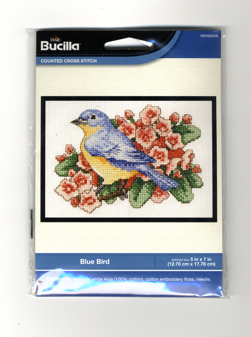 Plaid / Bucilla - Blue Bird