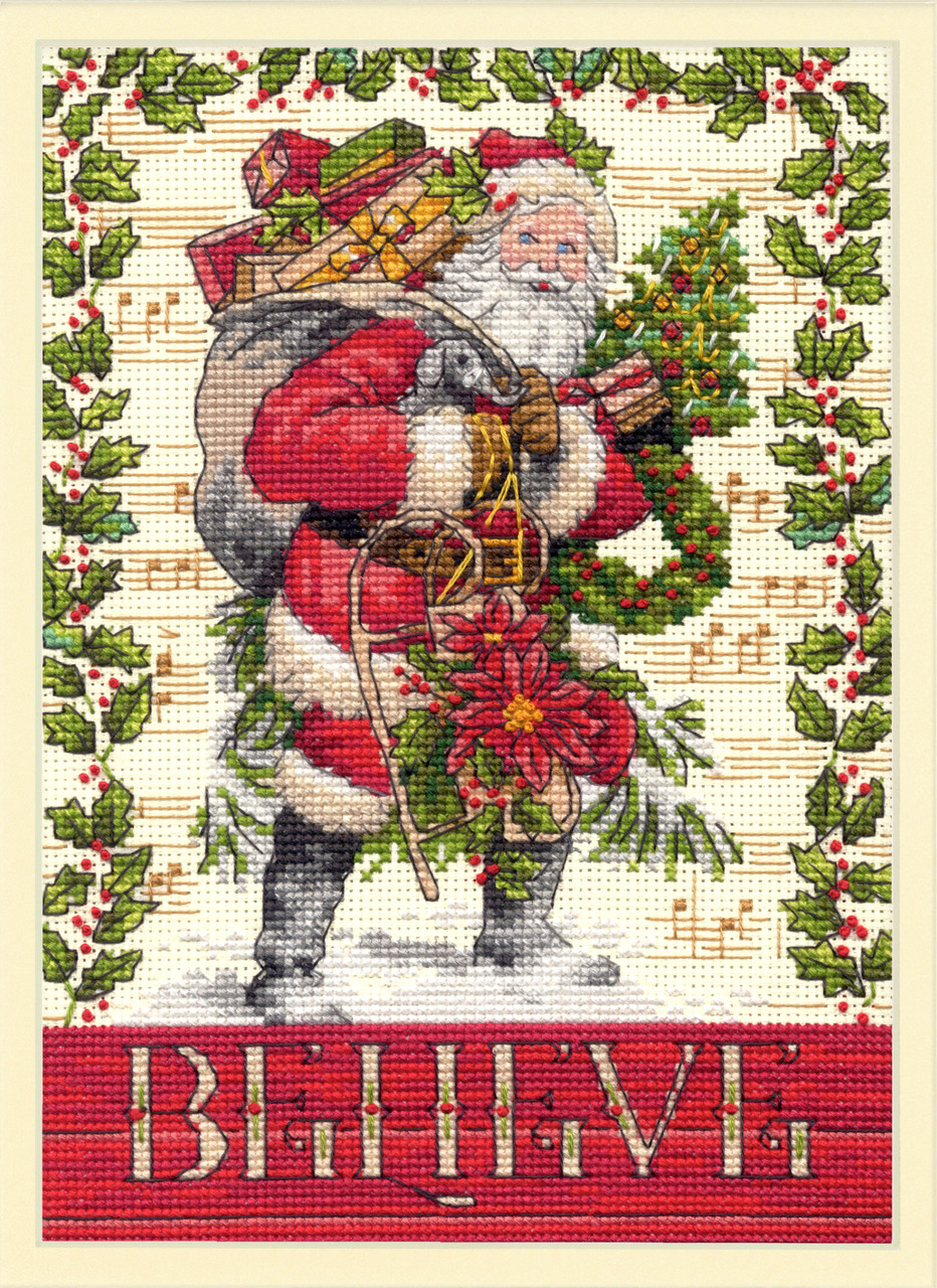 Dimensions Counted Cross Stitch Kit Reindeer & Hedgehog Stocking