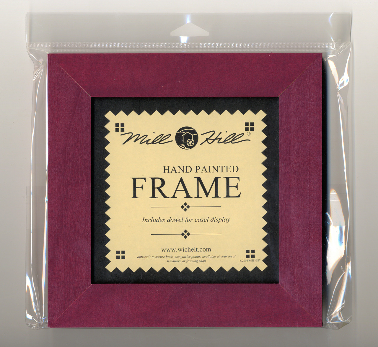 Mill Hill - 6" x 6" Matte Plum Hand Painted Frame