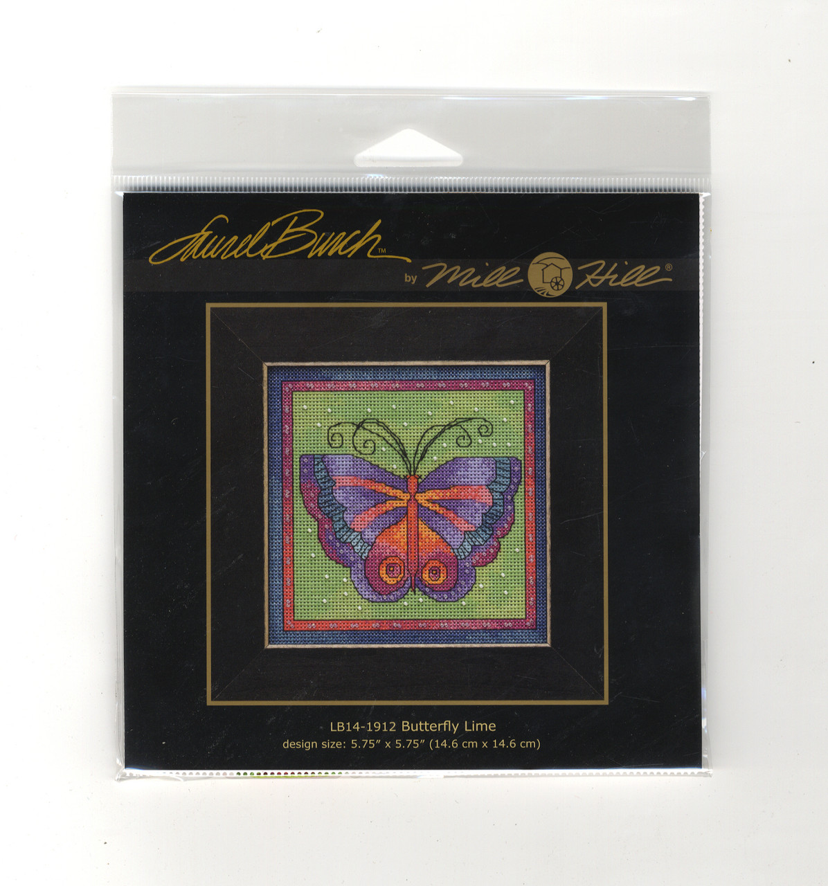 2019 Mill Hill Laurel Burch Flying Colors - Butterfly Lime