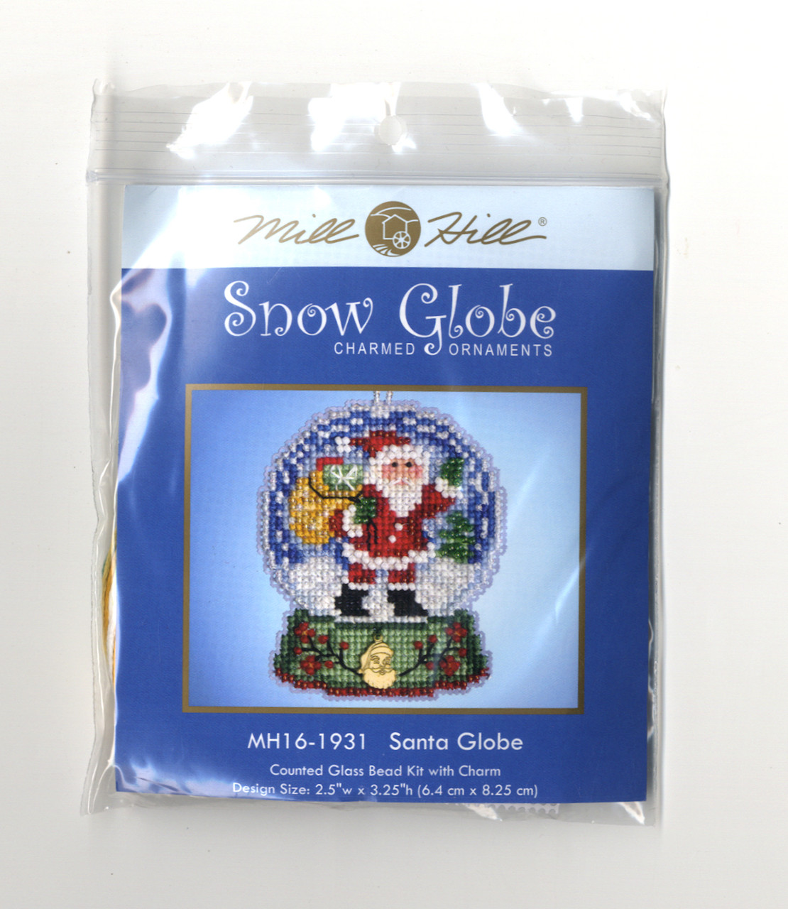 Mill Hill 2019 Snow Globe Charmed Ornament - Santa Globe