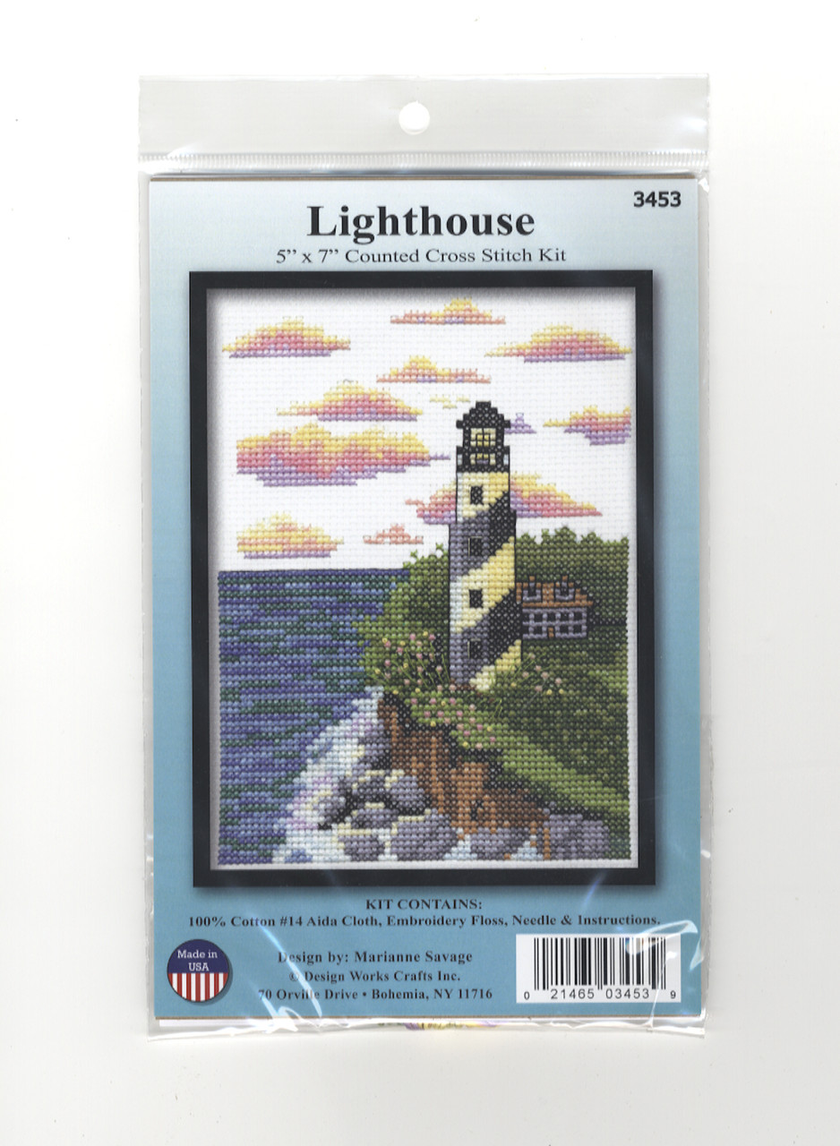 Counted Cross-Stitch Kits of the Local Lighthouses – West Quoddy Gifts