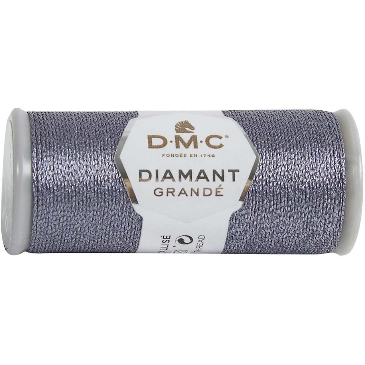 DMC - 21.8 Yard Spool of Anthracite Grey Diamant Grande Metallic