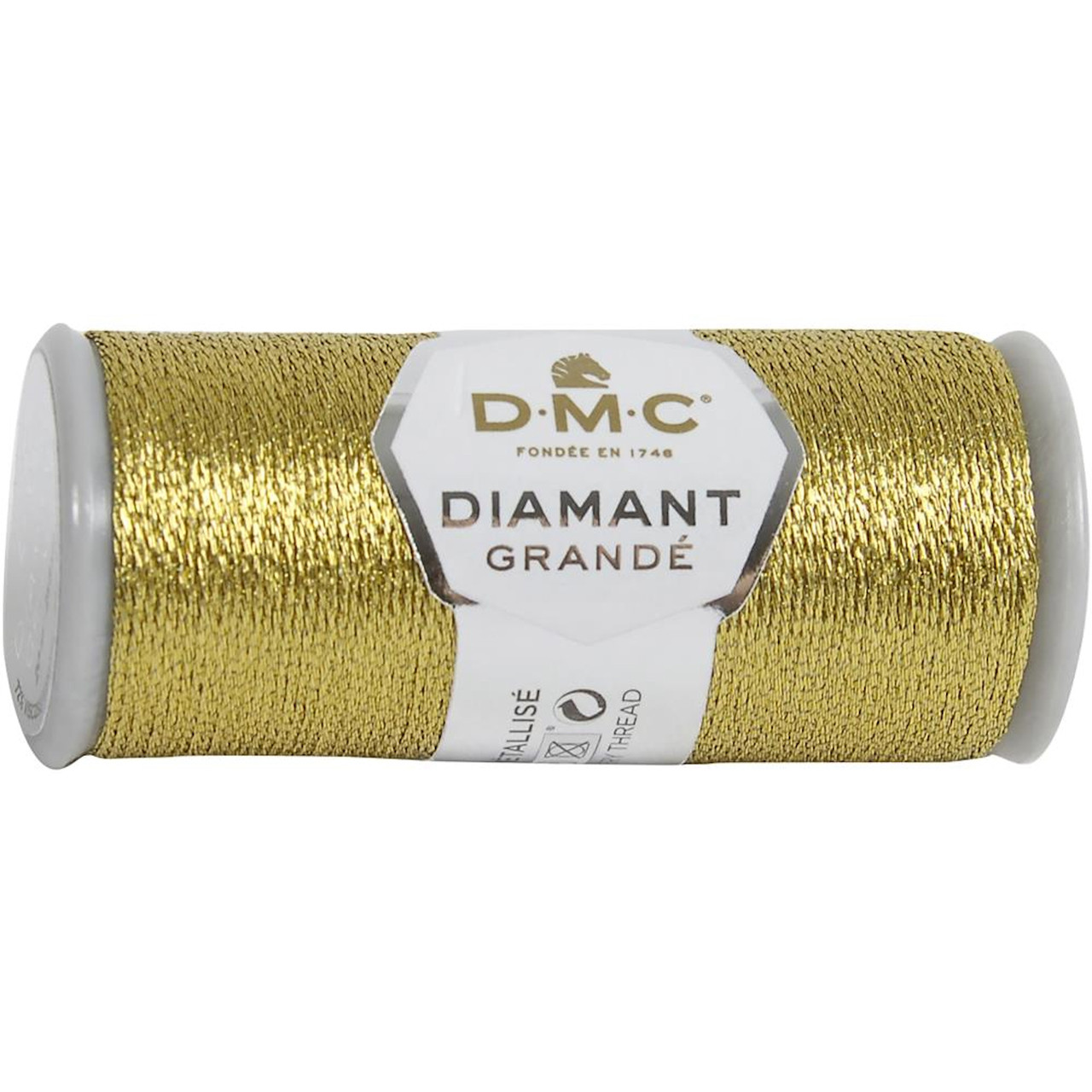DMC - 21.8 Yard Spool of Dark Gold Diamant Grande Metallic Thread