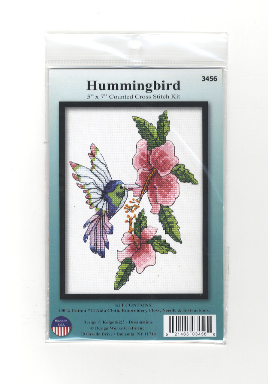 Design Works - Hummingbird and Flowers