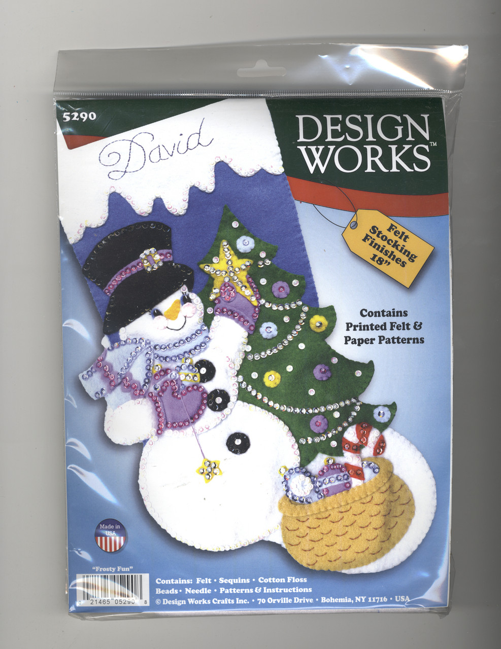 Design Works -  Snowcone Snowman Stocking