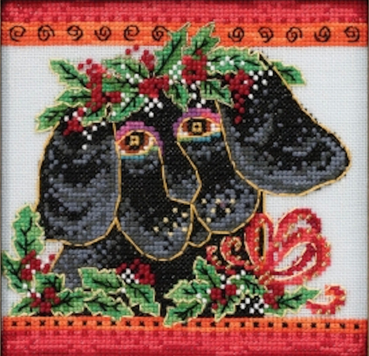 Mill Hill / Laurel Burch - Christmas Puppy