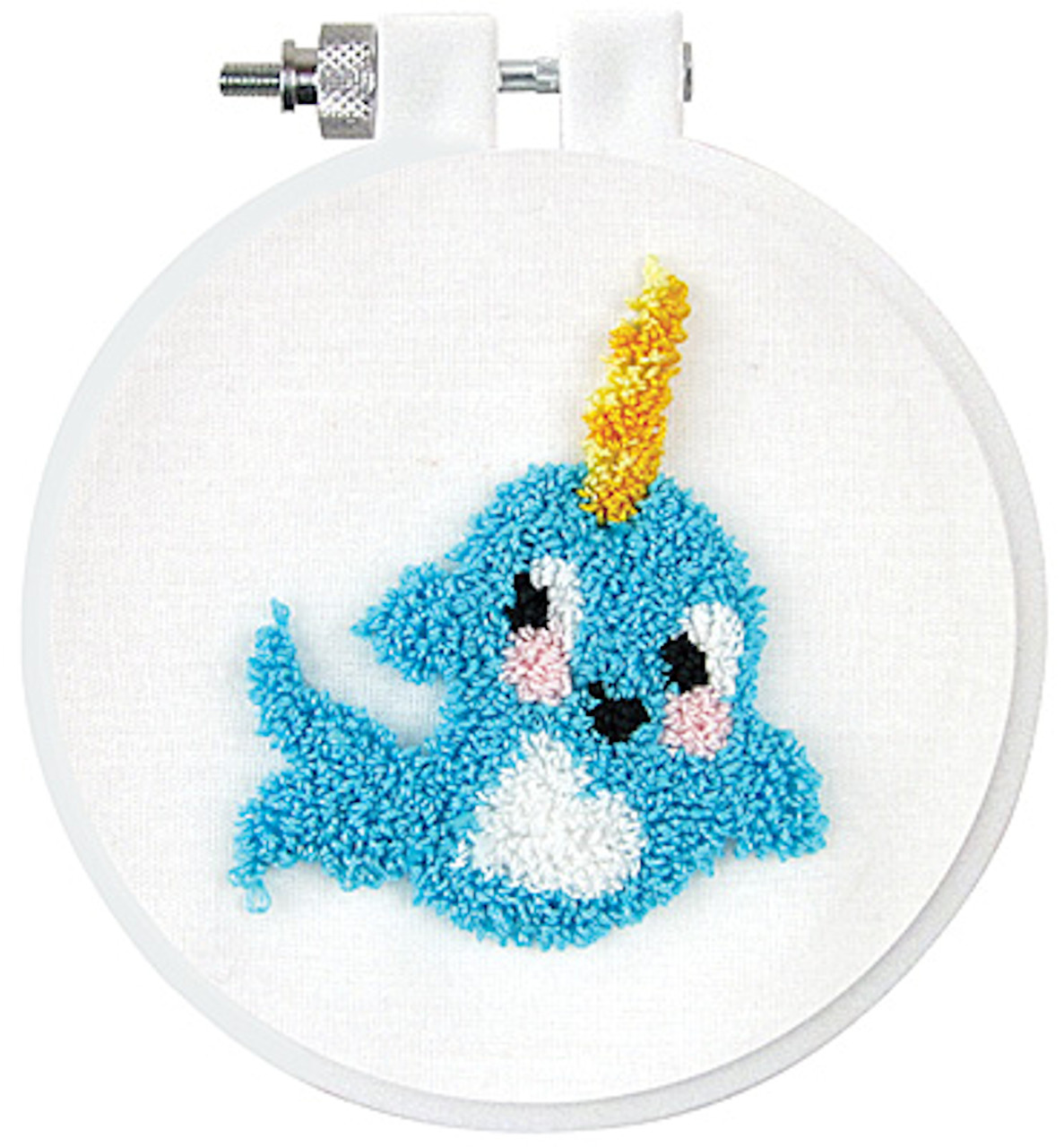 Design Works Punch Needle - Narwhal w/Hoop