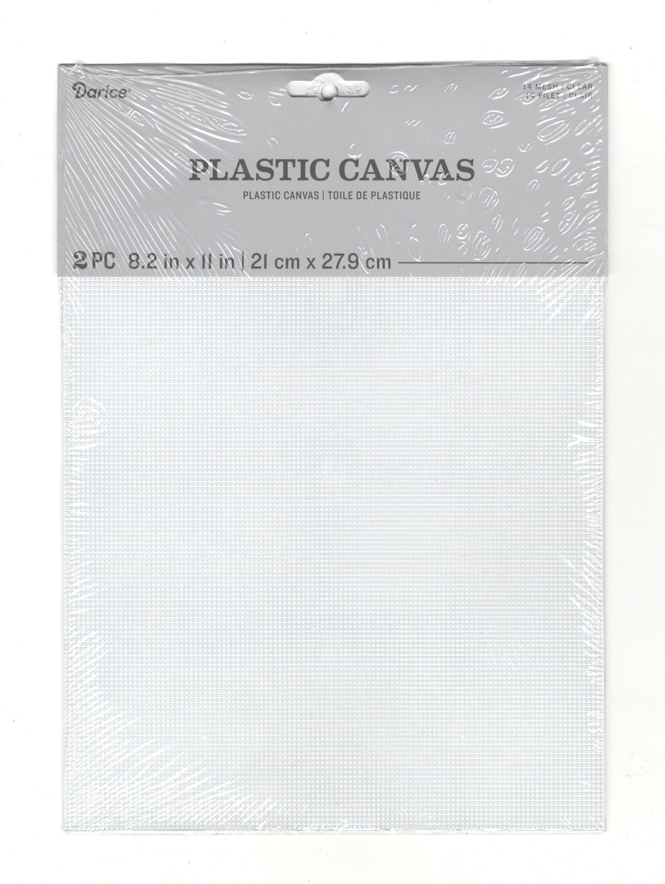 8 Pieces Clear Plastic Mesh Canvas Sheets (10 x 13.5 Inch, 8 x 10