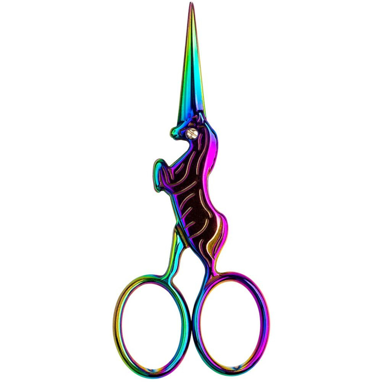 Singer - Forged Unicorn Embroidery Colorful Spectrum Scissors 4"
