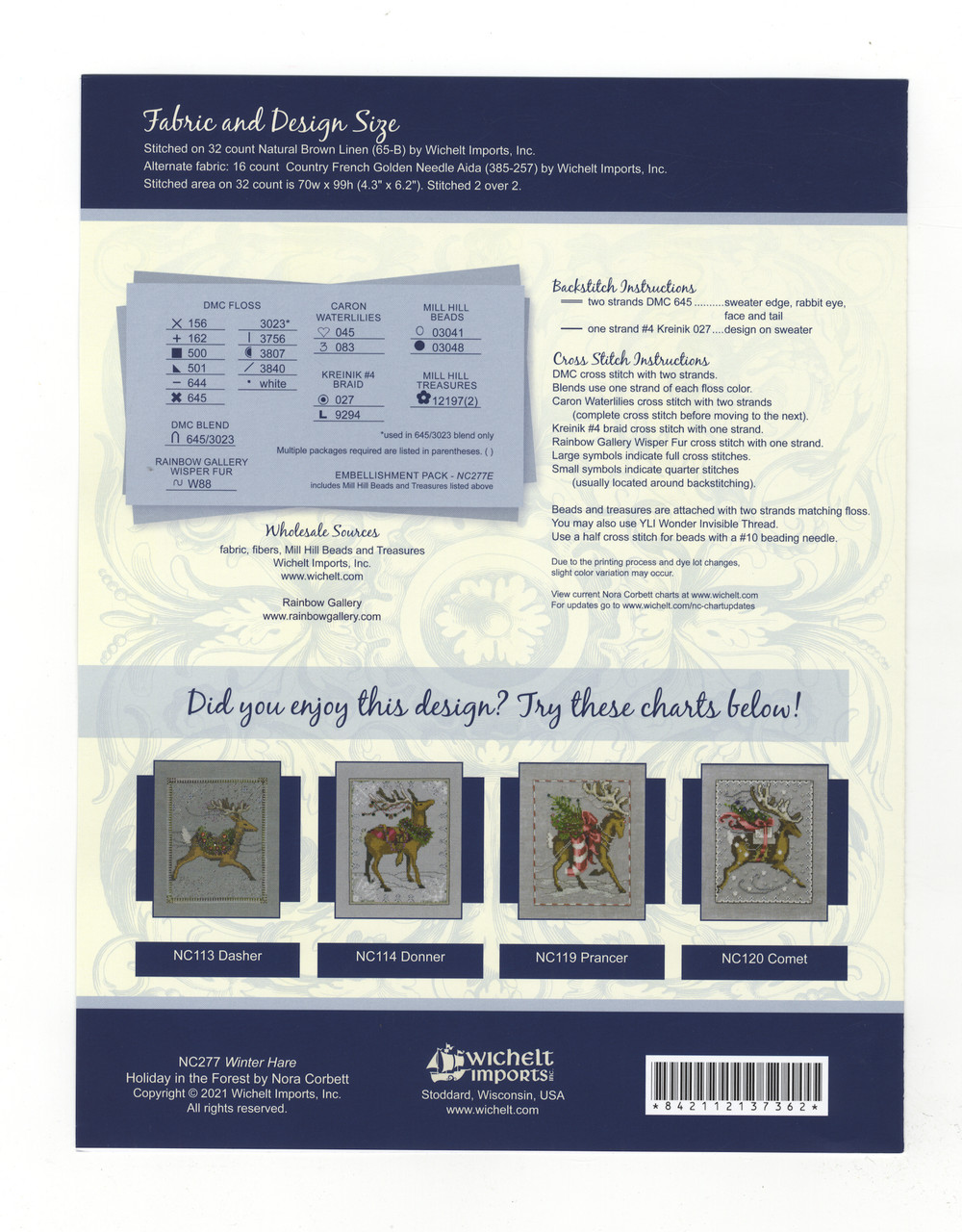 Nora Corbett - Winter Hare - CrossStitchWorld