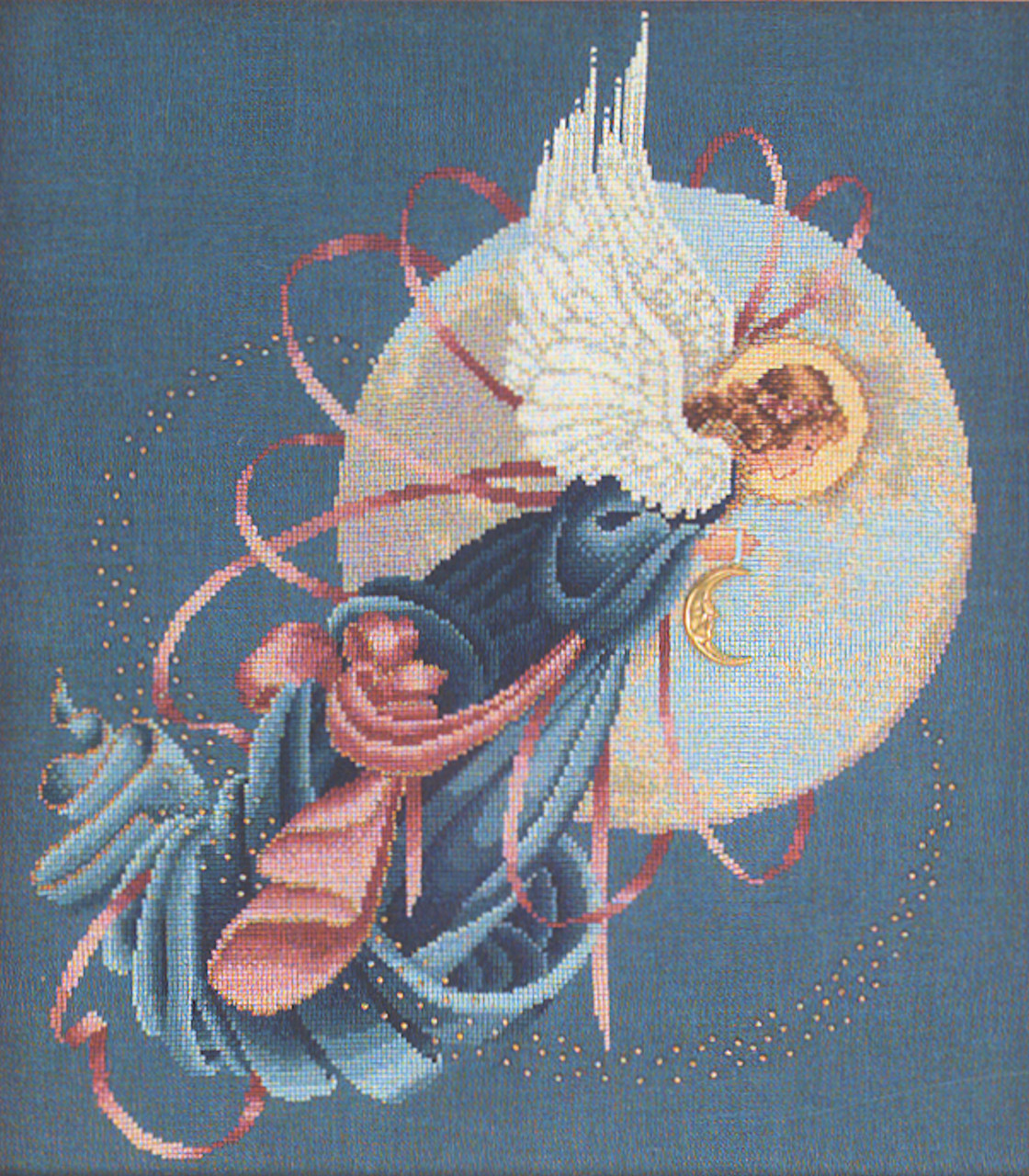 Lavender & Lace - Blue Moon Angel - CrossStitchWorld
