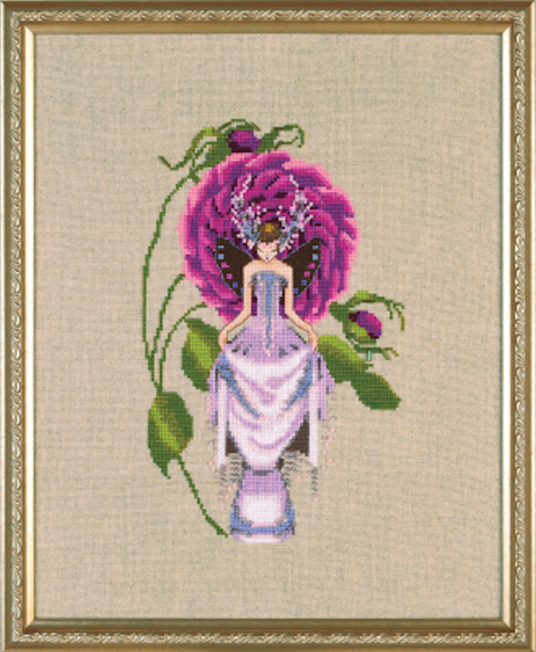 Nora Corbett Rose Couture - Leafy Cabbage Rose