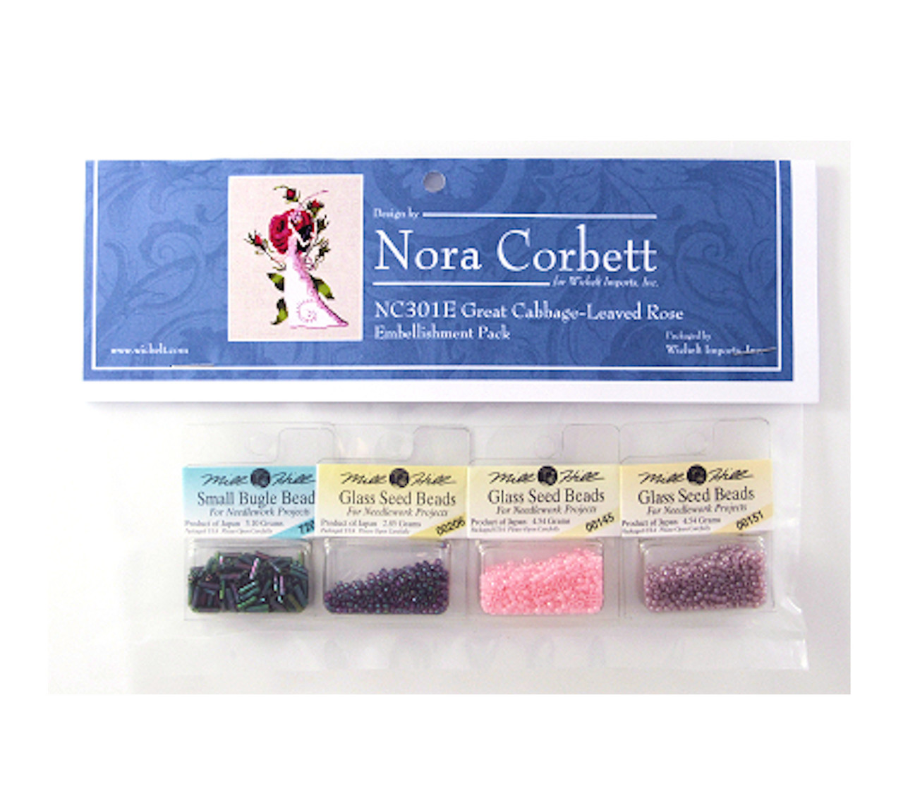 Nora Corbett Embellishment Pack  - Great Cabbage-Leaved Rose