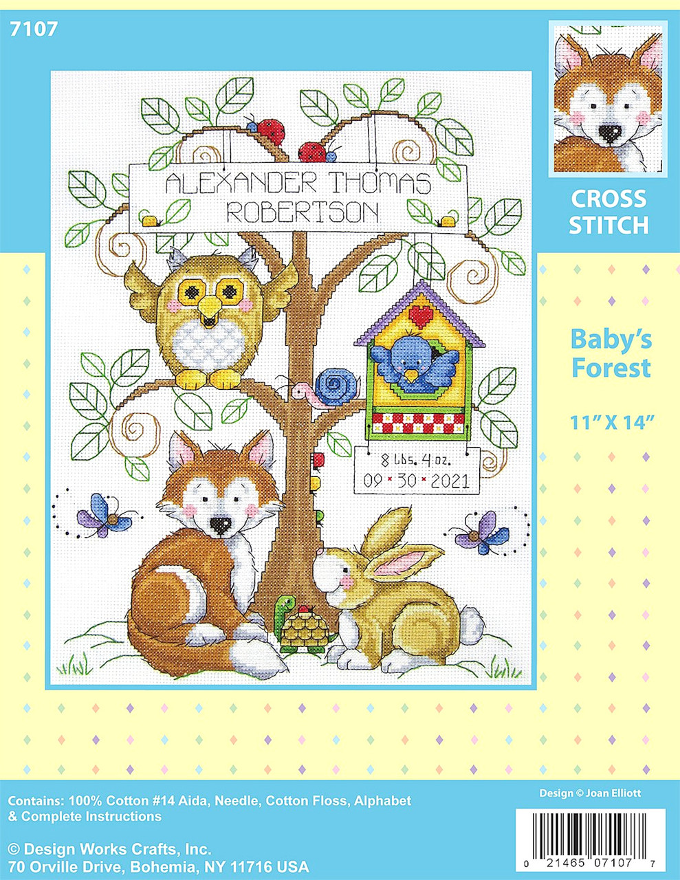 Design Works - Baby's Forest Sampler - CrossStitchWorld design-works-baby-s-forest-sampler-crossstitchworld