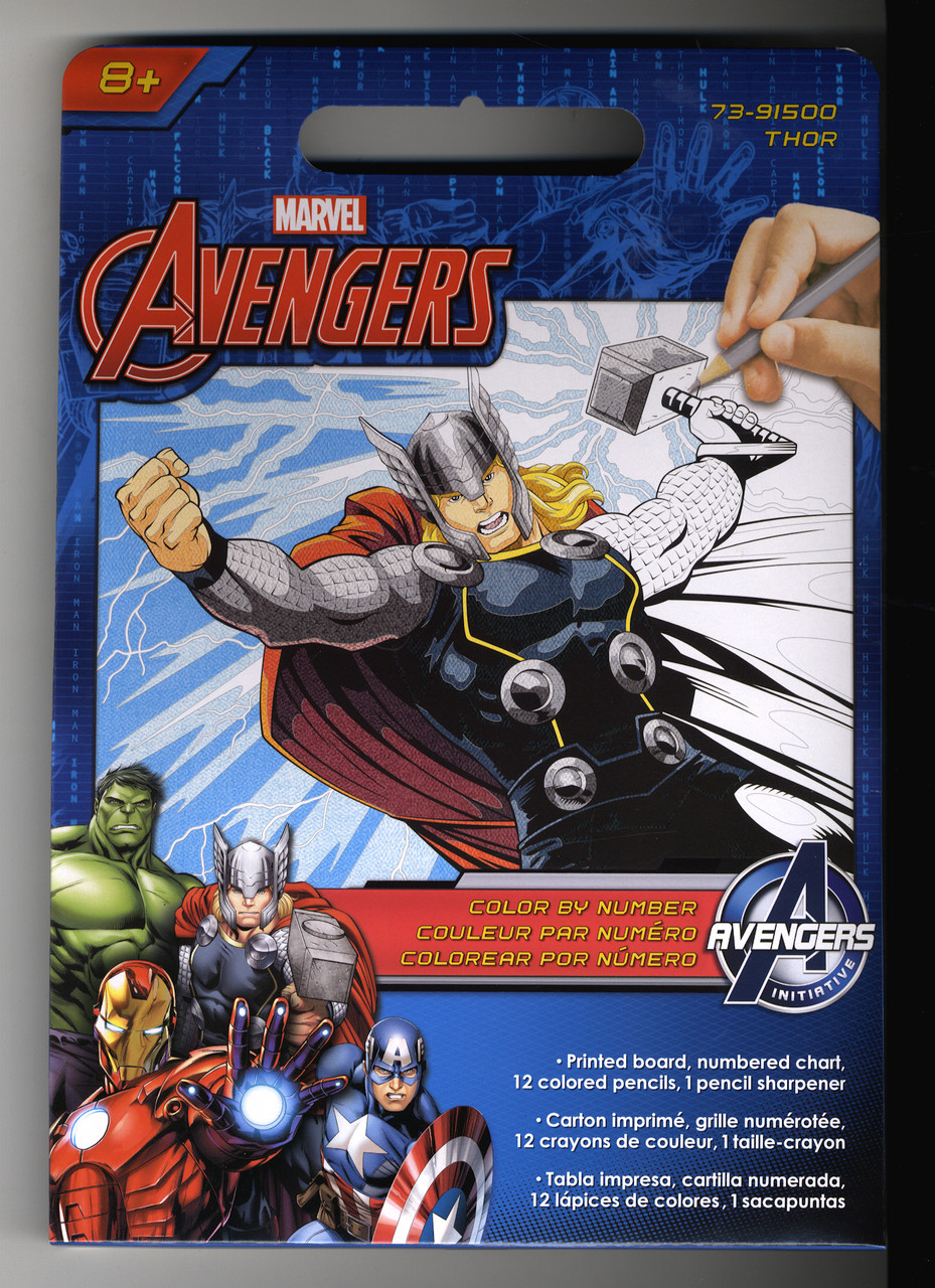 Marvel Pencil by Number Kit - Avengers Initiative - Thor