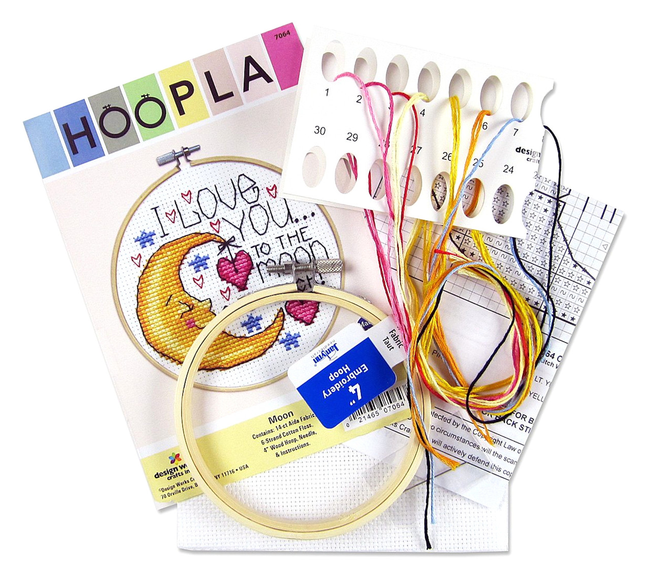 Design Works Hoopla - Moon w/4" Hoop