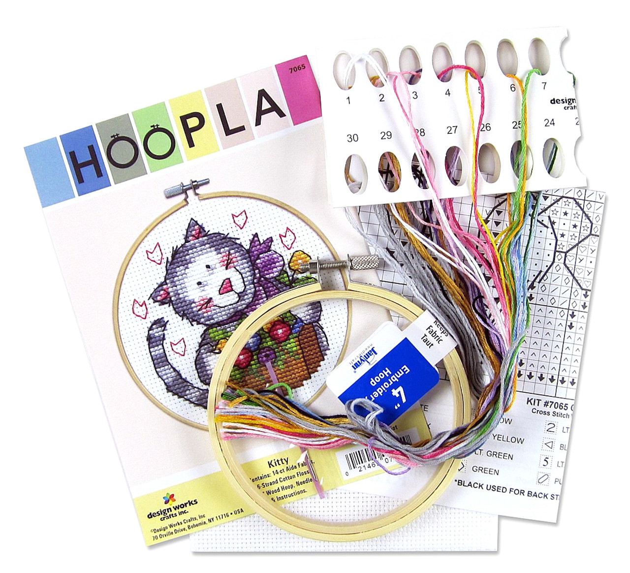 Design Works Hoopla - Kitty w/4" Hoop