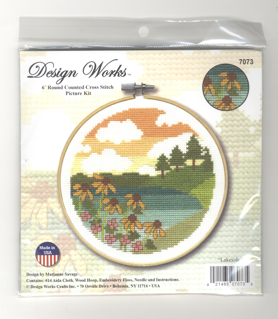 6 Wood Cross Stitch Hoops Pack of 6 for Embroidery, Cross Stitch