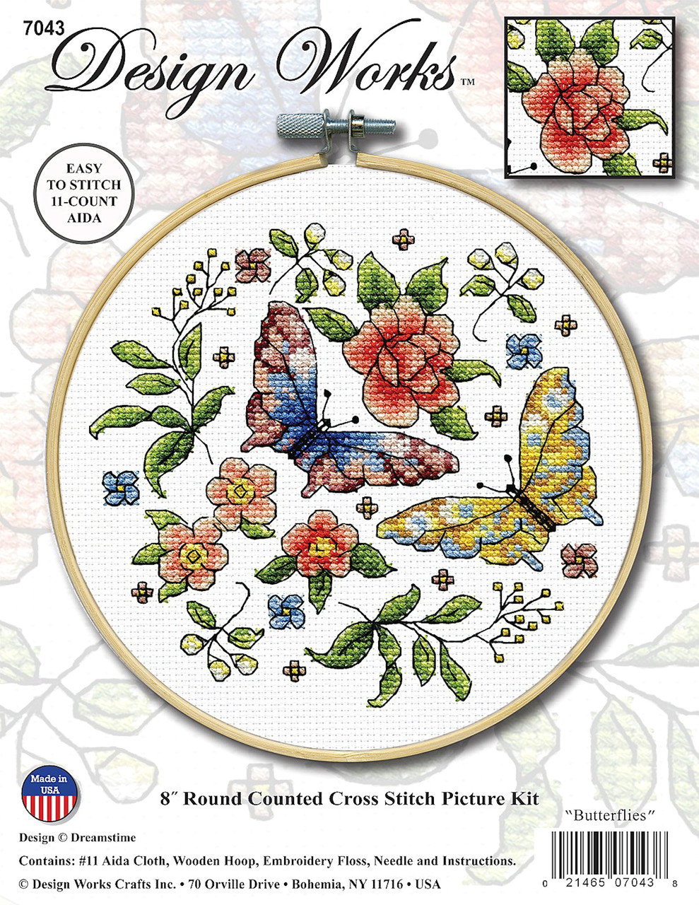 Design Works - Butterflies w/8" Hoop