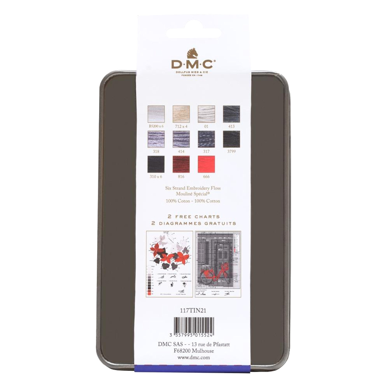 DMC Color Essentials Floss Bundle Black & White 2-Pack