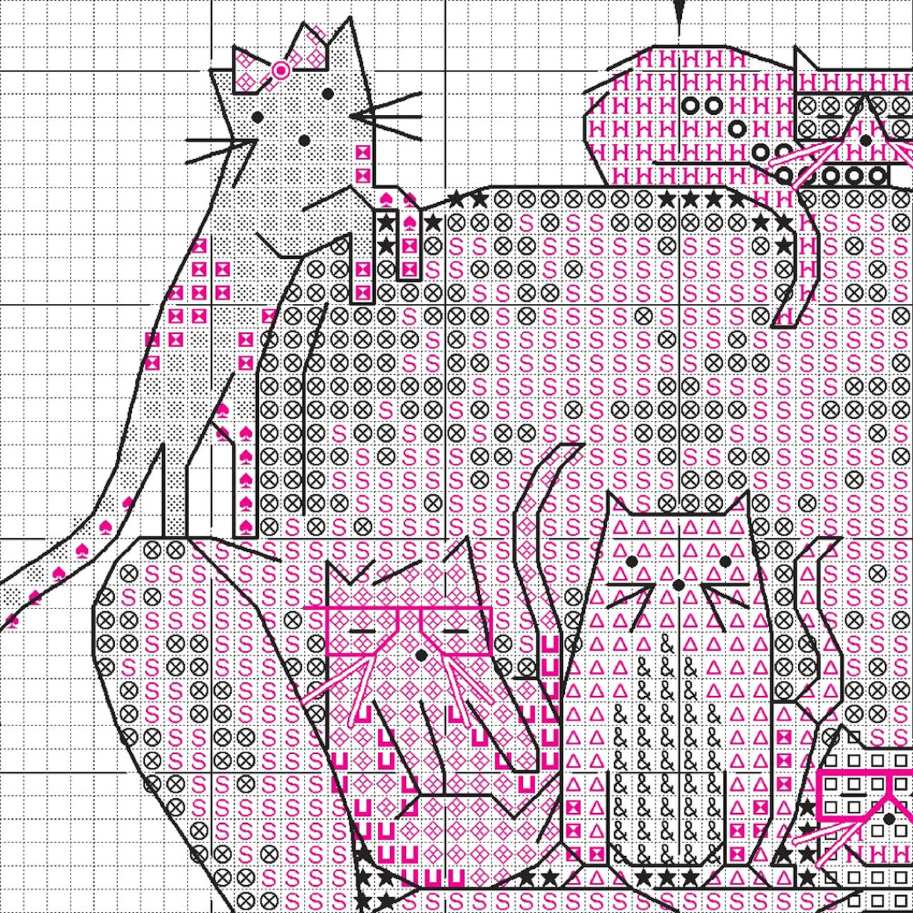 Dimensions Minis - Playful Cats - CrossStitchWorld