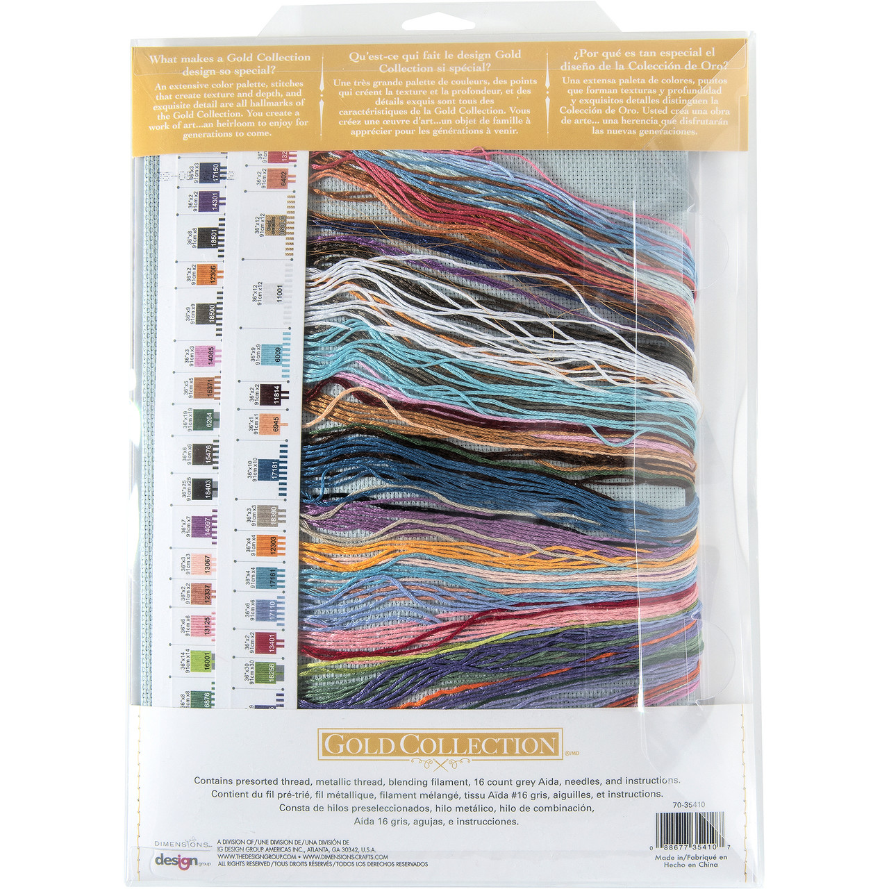 Dimensions Gold Collection Kreuzstich-Set - Weihnachtsmannstrumpf 40,6cm