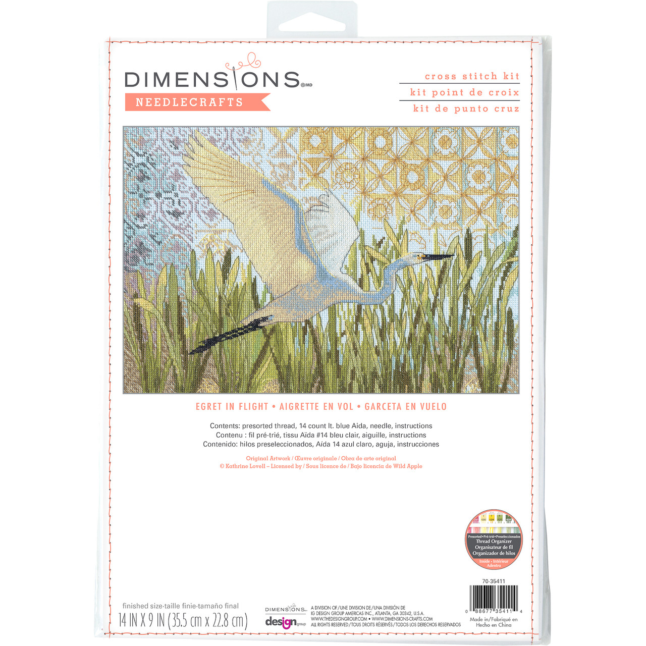 Dimensions - Egret in Flight