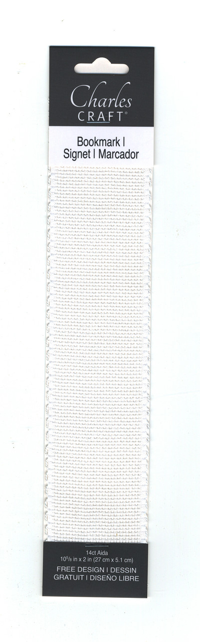 Charles Craft - White 14 Count Cross Stitch Bookmark I