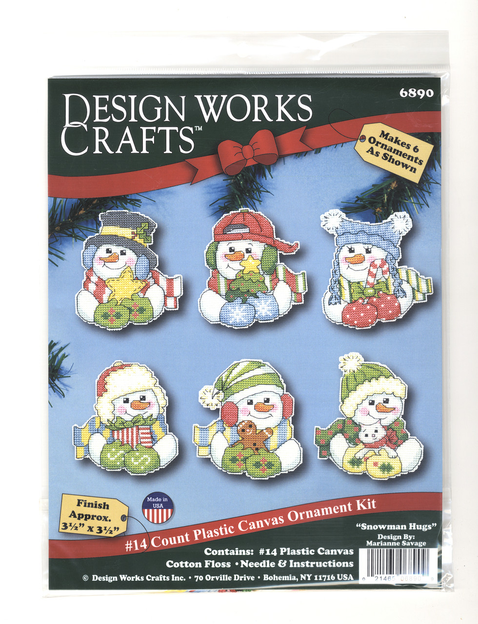  Design Works Crafts Woodland Snowman Counted Cross