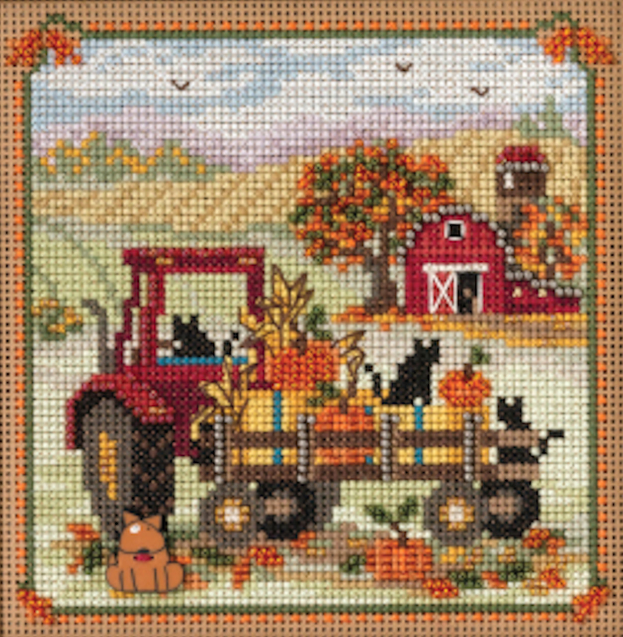 Mill Hill, Beaded Cross Stitch Kit, Into The Woods (Cats), MH142326