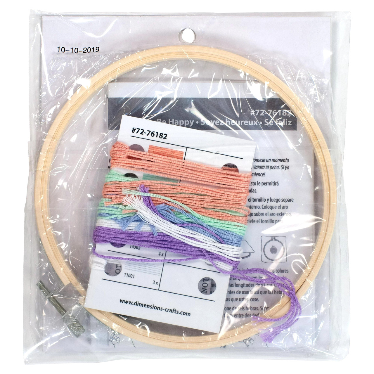 Dimensions Learn a Craft - Be Happy w/Hoop