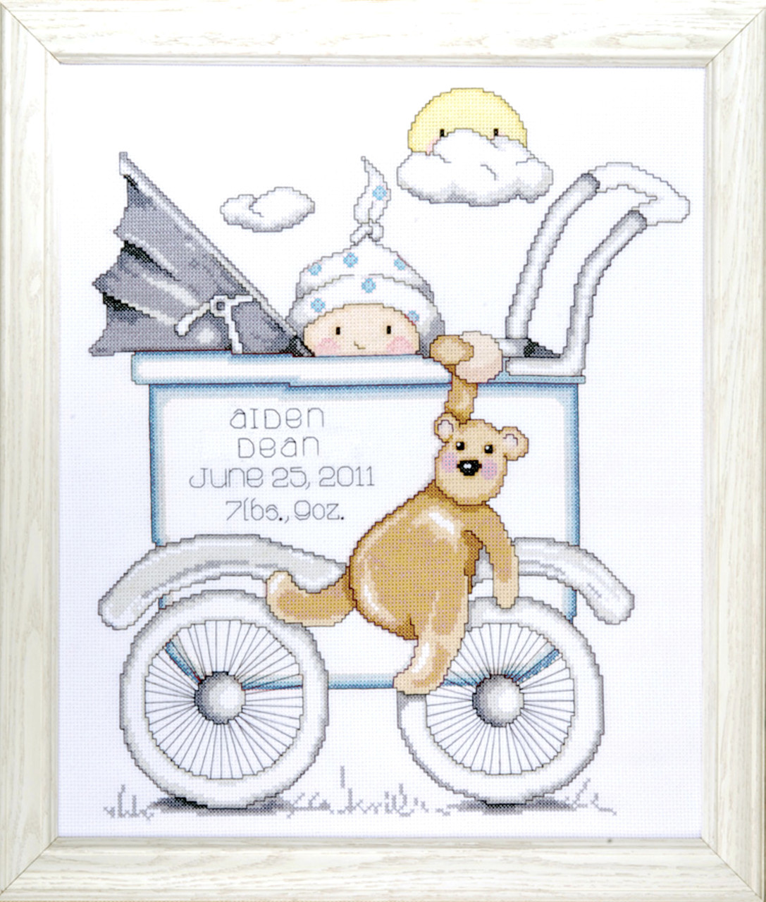 Design Works - Baby Buggy Boy Birth Record