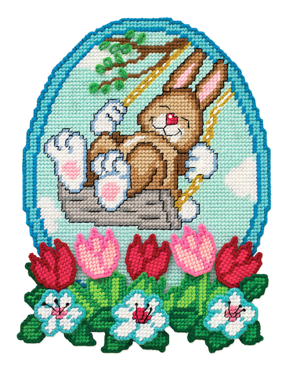 Design Works - Bunny on Swing Wall Hanging