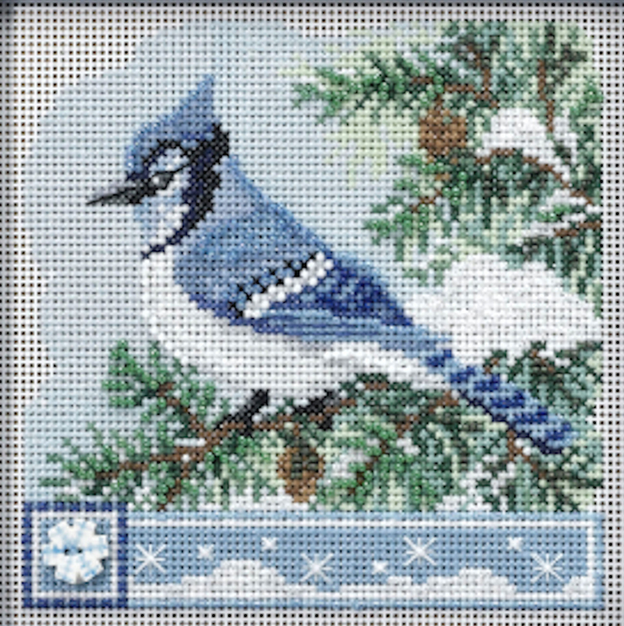 2022 Mill Hill Buttons & Beads Winter Series - Blue Jay