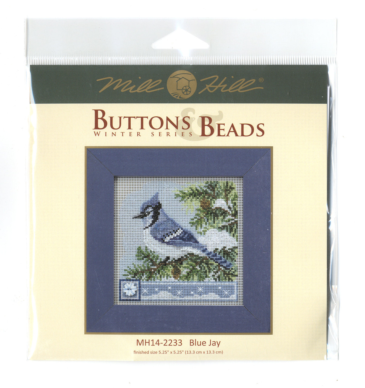 2022 Mill Hill Buttons & Beads Winter Series - Blue Jay