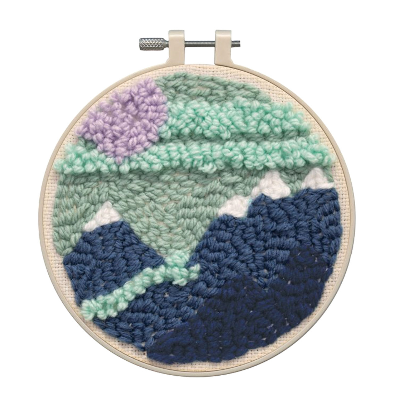 Design Works Punch Needle - Mountains w/6" Hoop