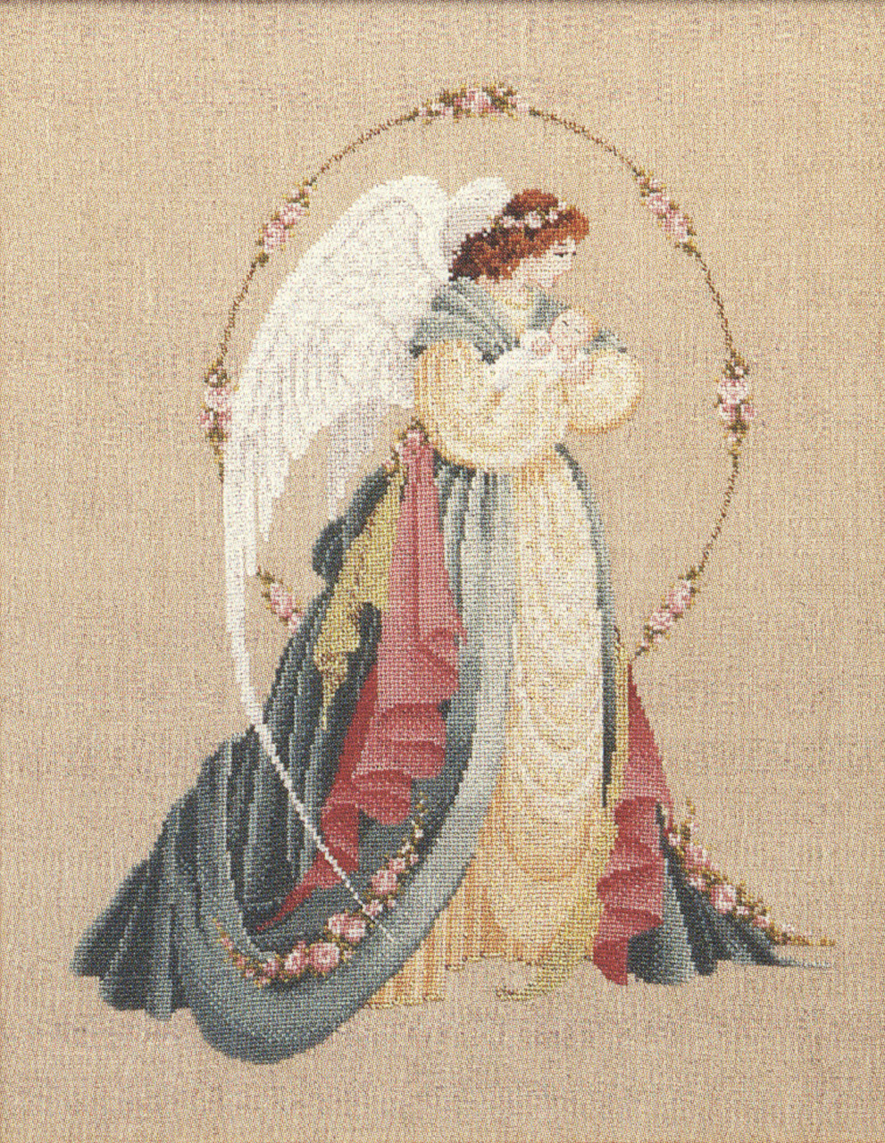 Lavender & Lace - Guardian Angel - CrossStitchWorld
