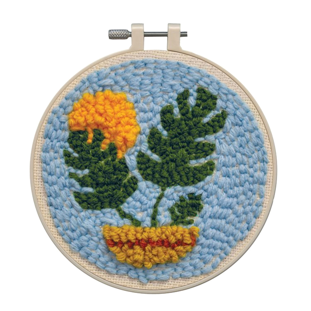 Design Works Punch Needle - Plant w/6" Hoop