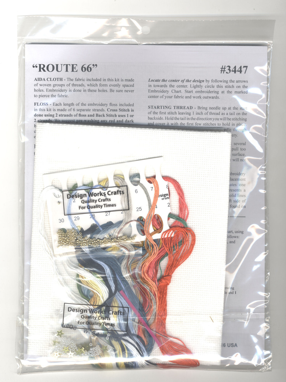 Design Works - Route 66 Road Trip Sampler - CrossStitchWorld