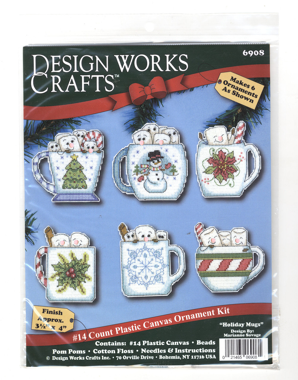 Design Works - Holiday Mugs Ornaments (6) - CrossStitchWorld