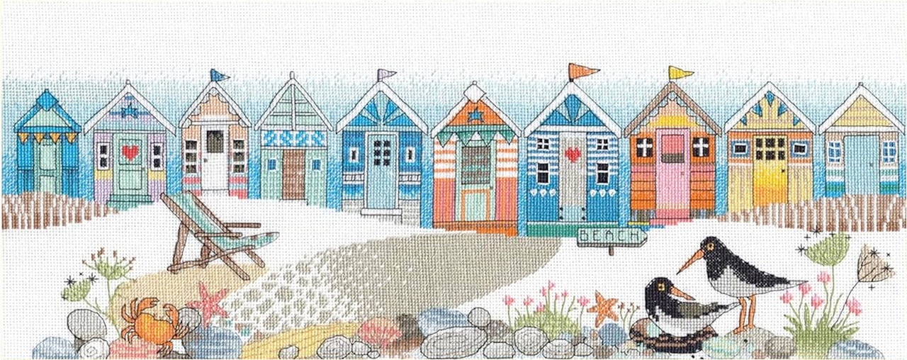 Dimensions - Beach Huts - CrossStitchWorld