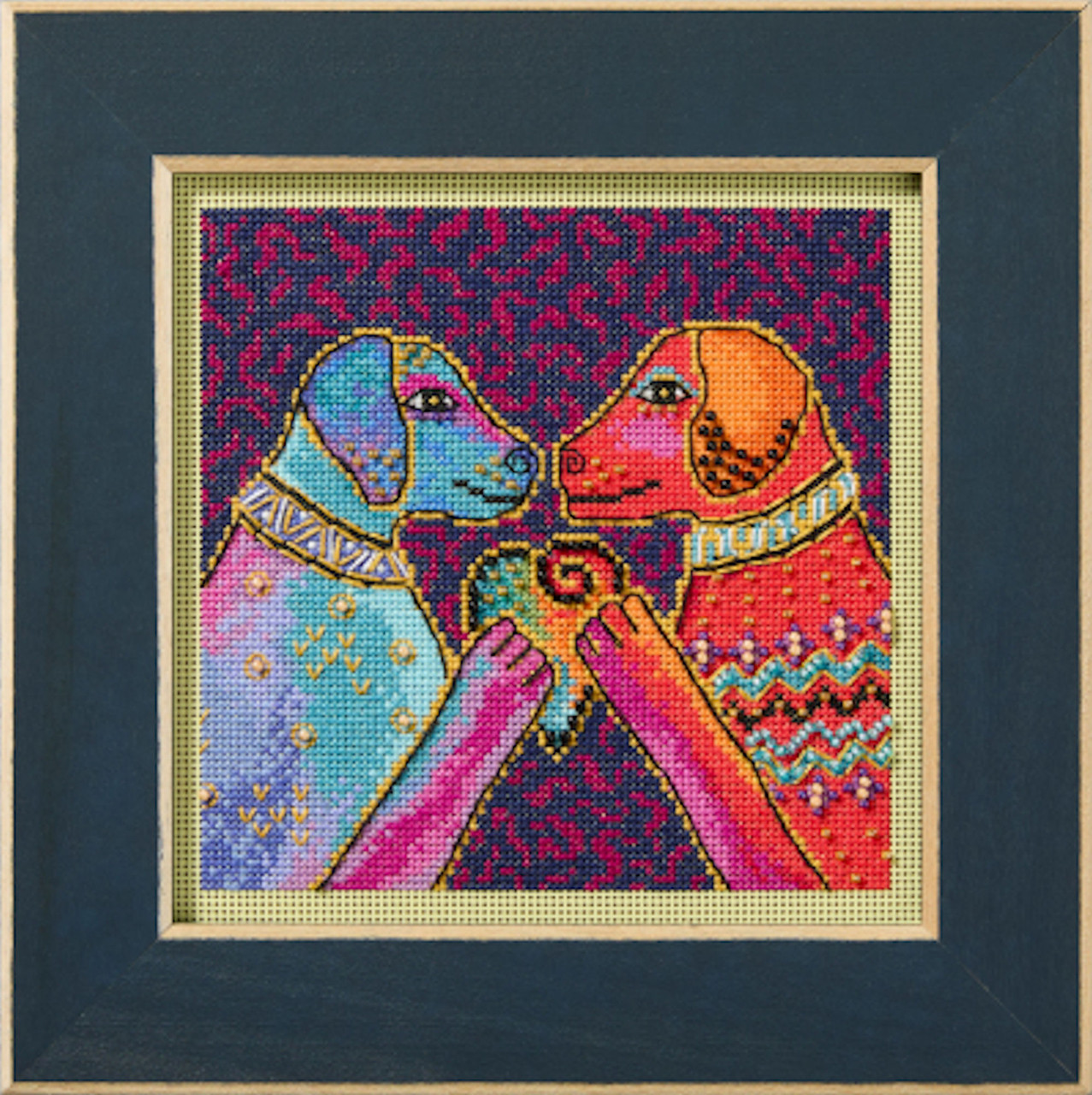 Mill Hill - 2025 Laurel Burch - Heartfelt Dogs - CrossStitchWorld