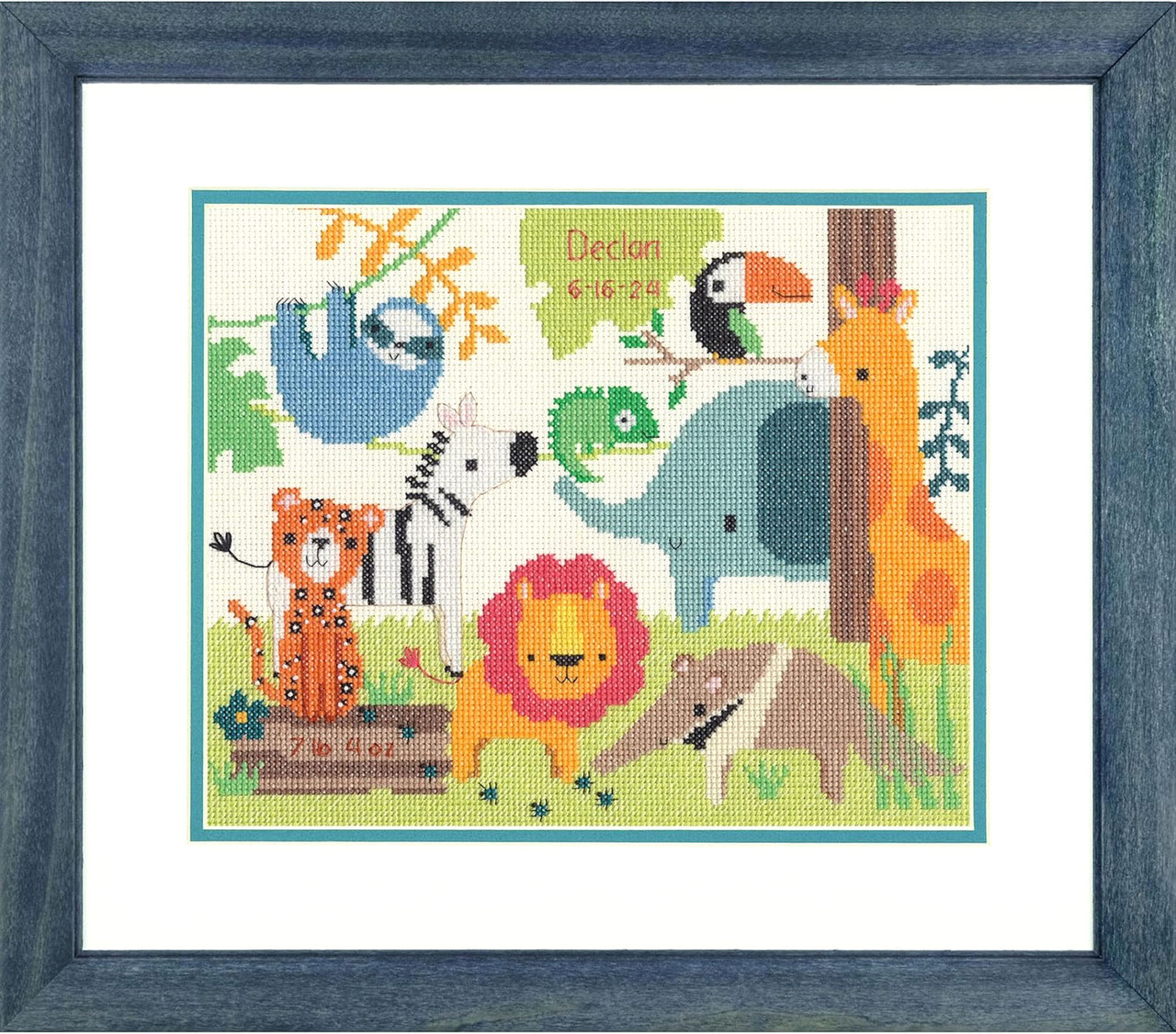 Dimensions - Jungle Birth Record - CrossStitchWorld