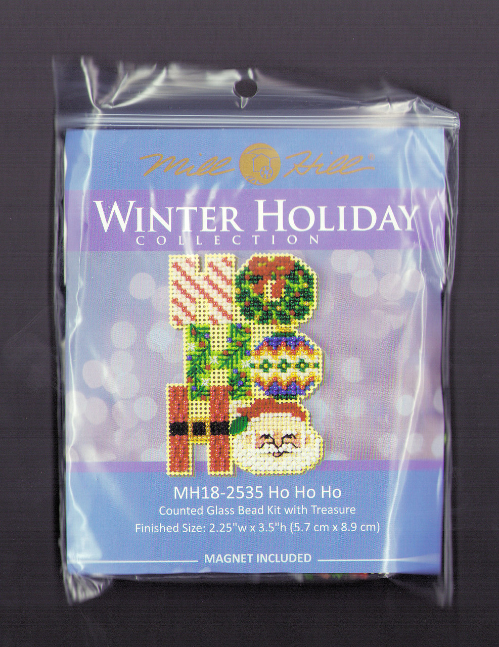 Mill Hill 2025 Winter Holiday Collection - Ho, Ho, Ho Ornament